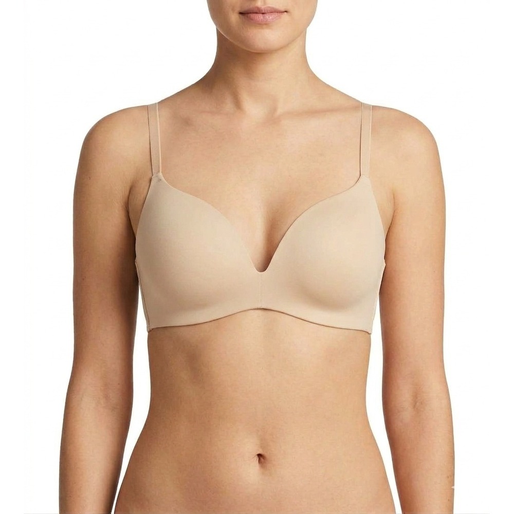 Maidenform Pure Comfort Wireless Bra Lightly Lined Beige Nude 34C P00730